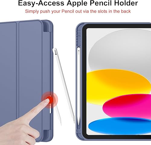 Miniatura 185 de iMieet (A16) Funda de 11 pulgadas 2025/10ª generación de 10.9 pulgadas 2022 con soporte para lápices, funda inteligente con soporte triple y parte