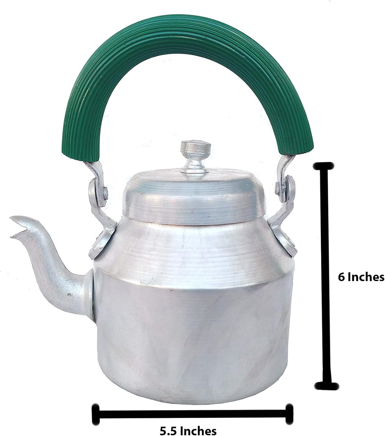 Rastogi Handicrafts Serving Tea,Coffee Pot Tea Kettle Indian Style (Aluminium 1500 ml pot)