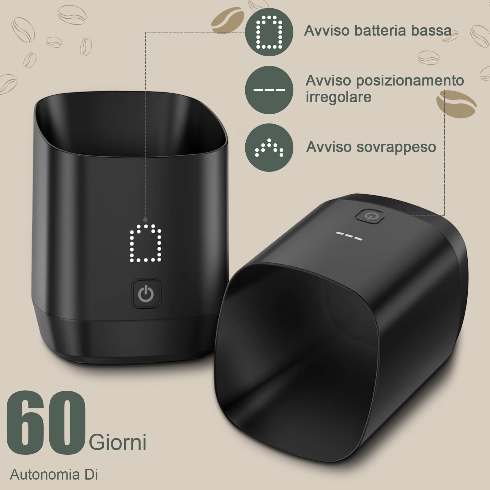 Bilancia di Precisione per Caffè | Misurazione Ultra-Precisa per Espresso, Precisione 0,1 g, Durata della Batteria: 60 Giorni | Bilancia con Display adatta per Caffè Espresso,Chicchi di Caffe, Spezie