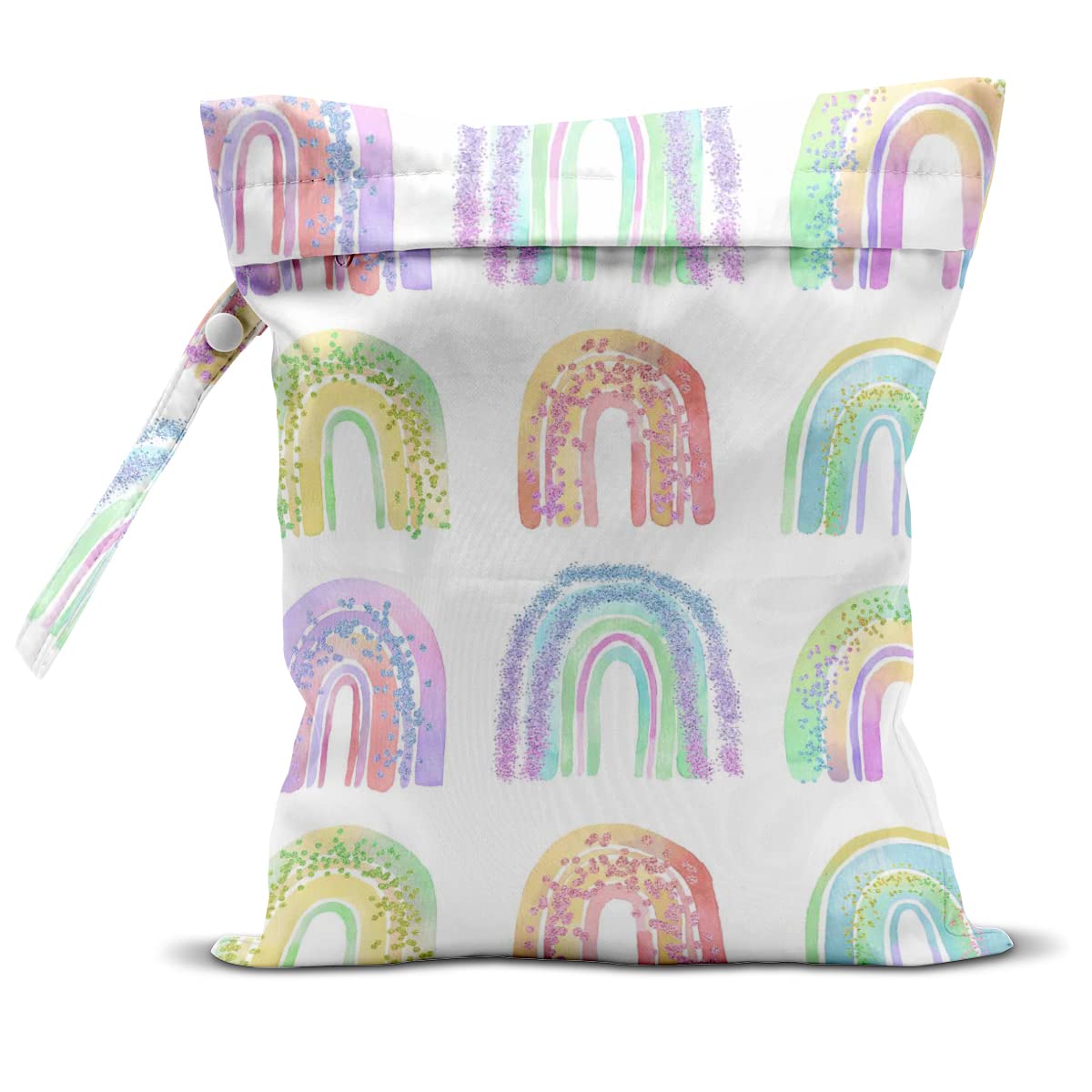 Wet Bag, Wet Dry Bag, Wet Bag for Swimsuit Travel Vacation Beach Pool Weekend Bag Girls Trip Gifts Makeup Bag Bachelorette Party Decorations Bestie Gifts for Women Sister Friends, little rainbow,