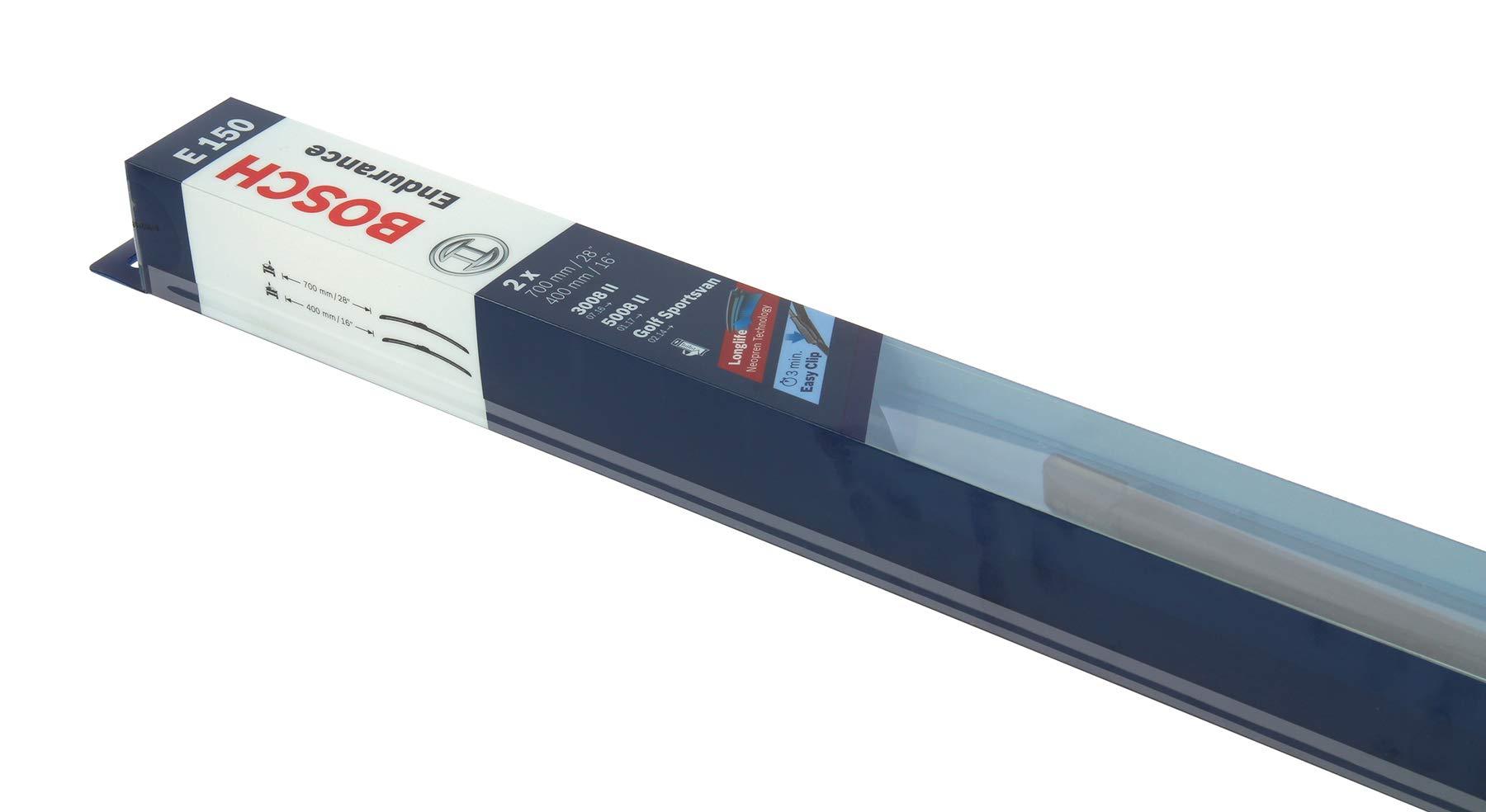 Bosch 647850 - Juego de 2 escobillas para limpiaparabrisas