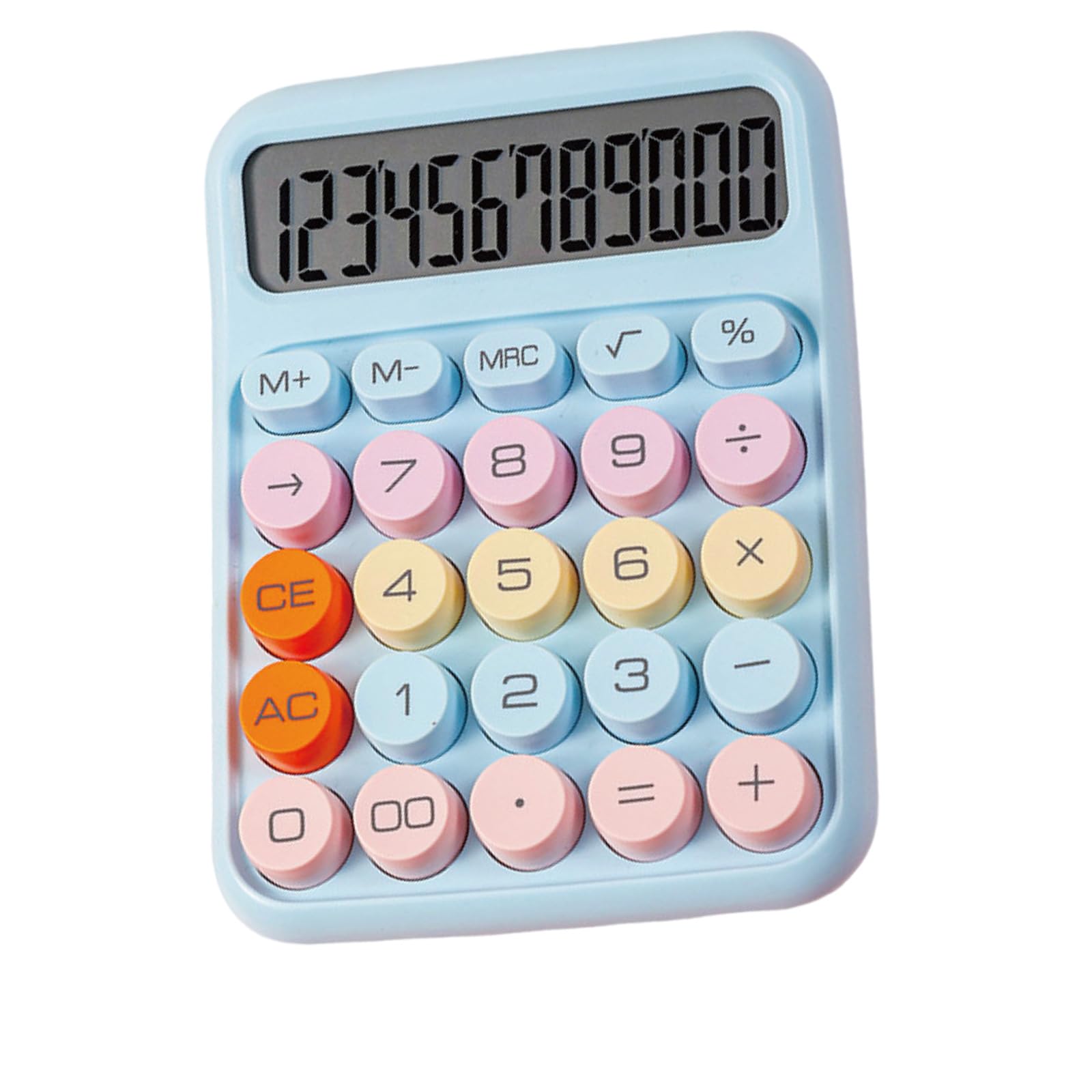 Jazuaiao Large Screen Gradient Calculator with 10 Digits, Buttons for Students, & School Use (119 Chars) Clear Modern Calculator