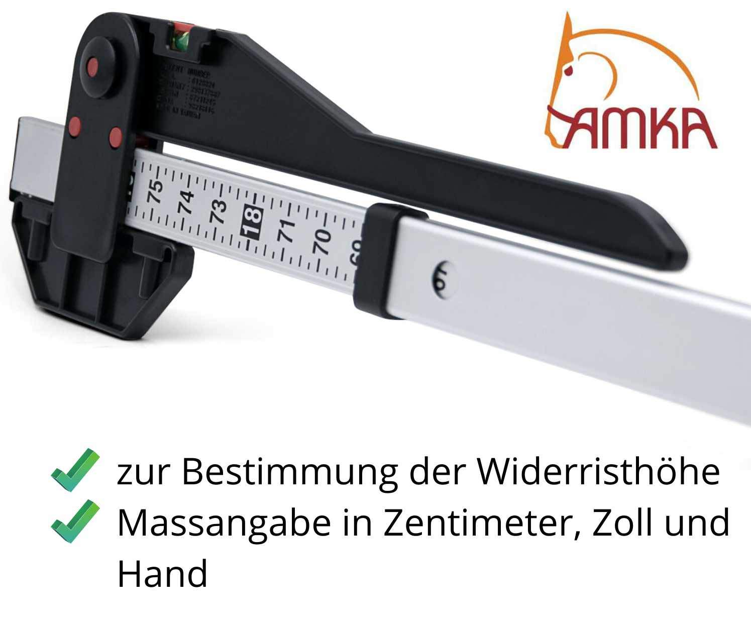 Amesbichler Medidor de aluminio para caballos hasta 180 cm