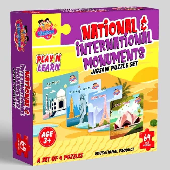 Fratelli Kids Kingdom Puzzles for Kids – Monuments - Set of 4 Jigsaw Puzzles for Kids for Age 4 Years Old and Above - Educational and Fun Kids Puzzle (B0BFFSRGF3) Amazon Price History, Amazon Price Tracker