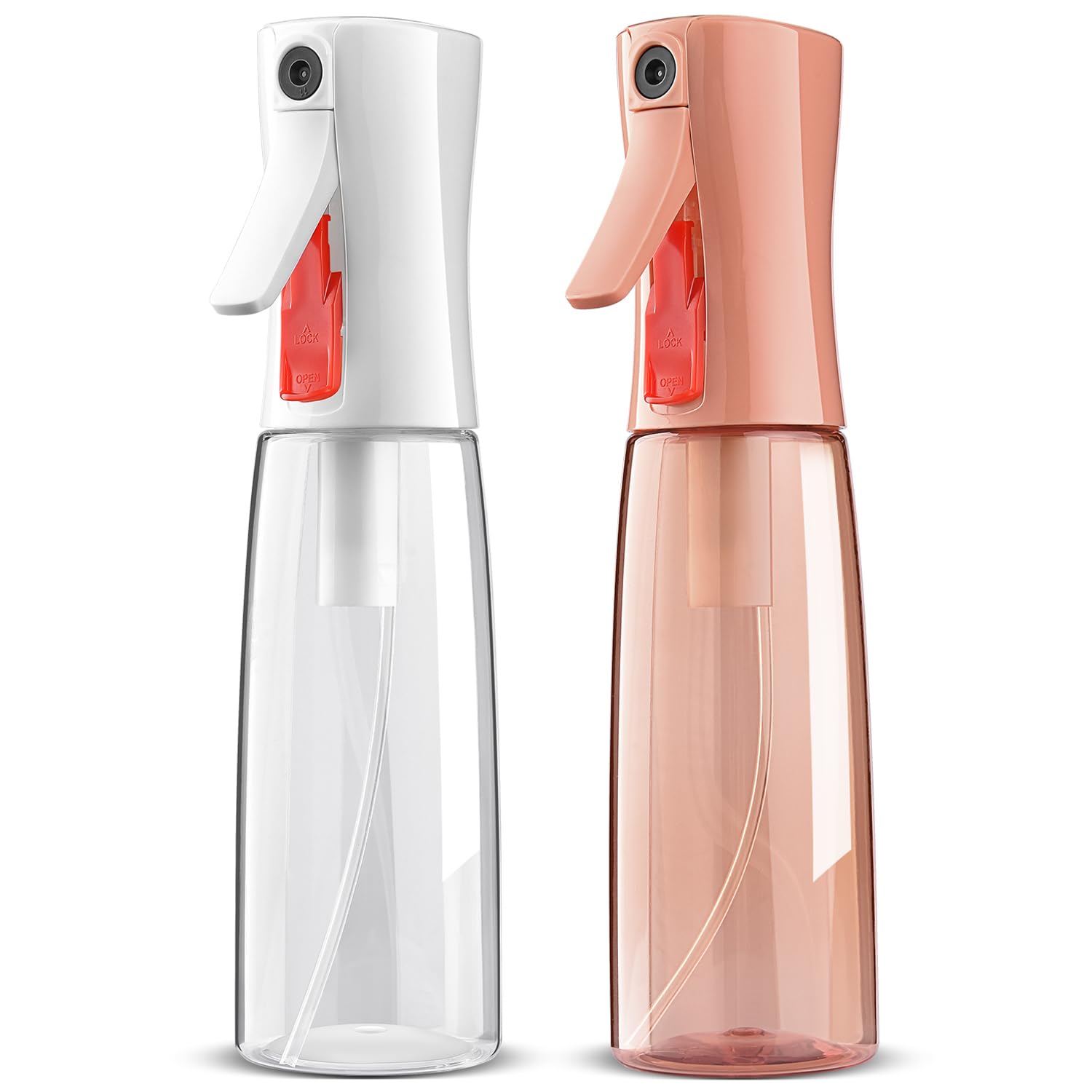 Photo 1 of Bepkac Continuous Spray Bottle for Hair – Fine Mist Water Mister, Empty Spray Bottles – Recycled Hair Misting Sprayer for Styling, Cleaning, Plants, Barbers, Salons & More – 2pk 6.1 OZ