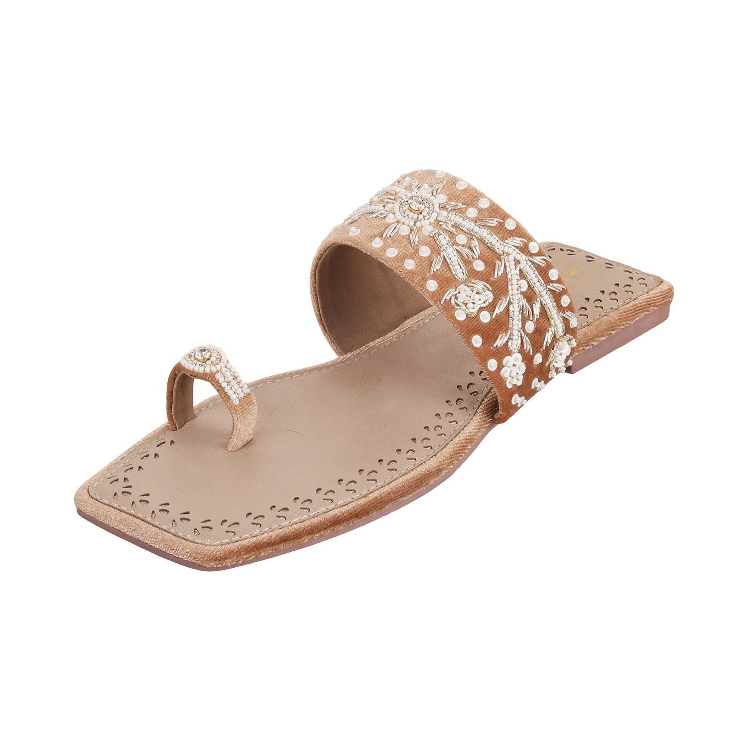 Mochi Women Gold Ethnic Flat Chappal UK/4 EU/37 (35-790) (B0CTR2VQFR) Amazon Price History, Amazon Price Tracker