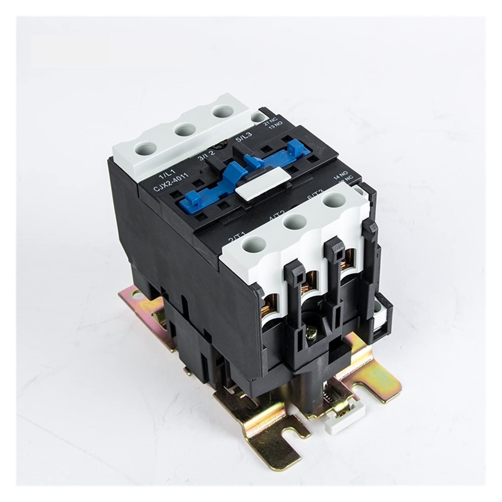 Contactor CJX2-4011 AC 24V trifásico de 3 polos y 40A para montaje en carril DIN eléctrico