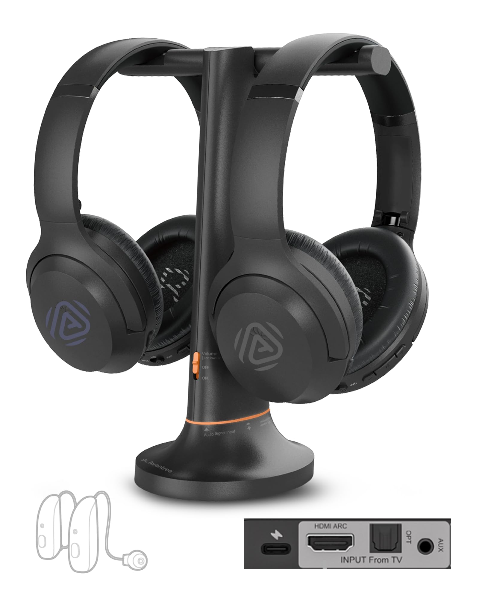 Avantree Duet Aura – Casque sans Fil Double Auracast pour TV avec HDMI Arc