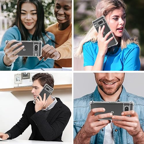 Miniatura 10 de Funda para Pixel 7a, Google Pixel 7A con protector de pantalla HD, grado militar de 16 pies a prueba de caídas, anillo protector a prueba de golpes