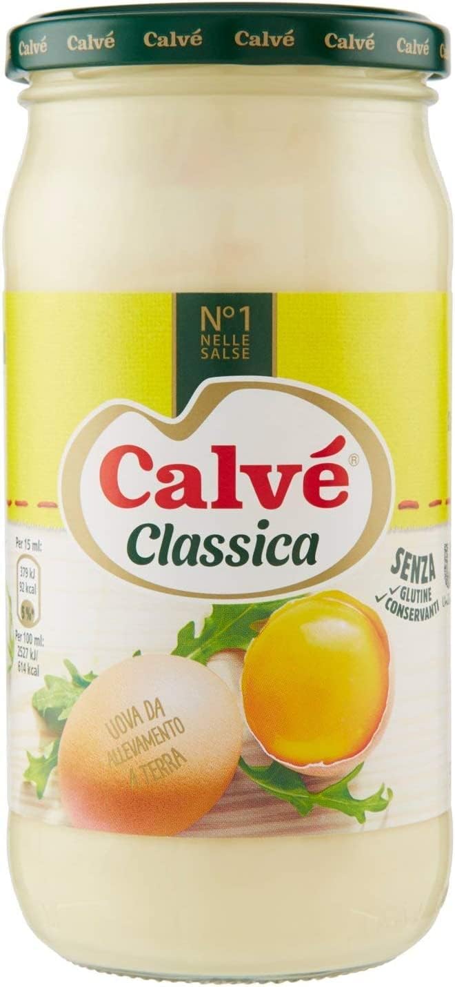Calve Calvè Classic Mayonnaise Mayo Classic Fry Sauce Glass 500 ml ...