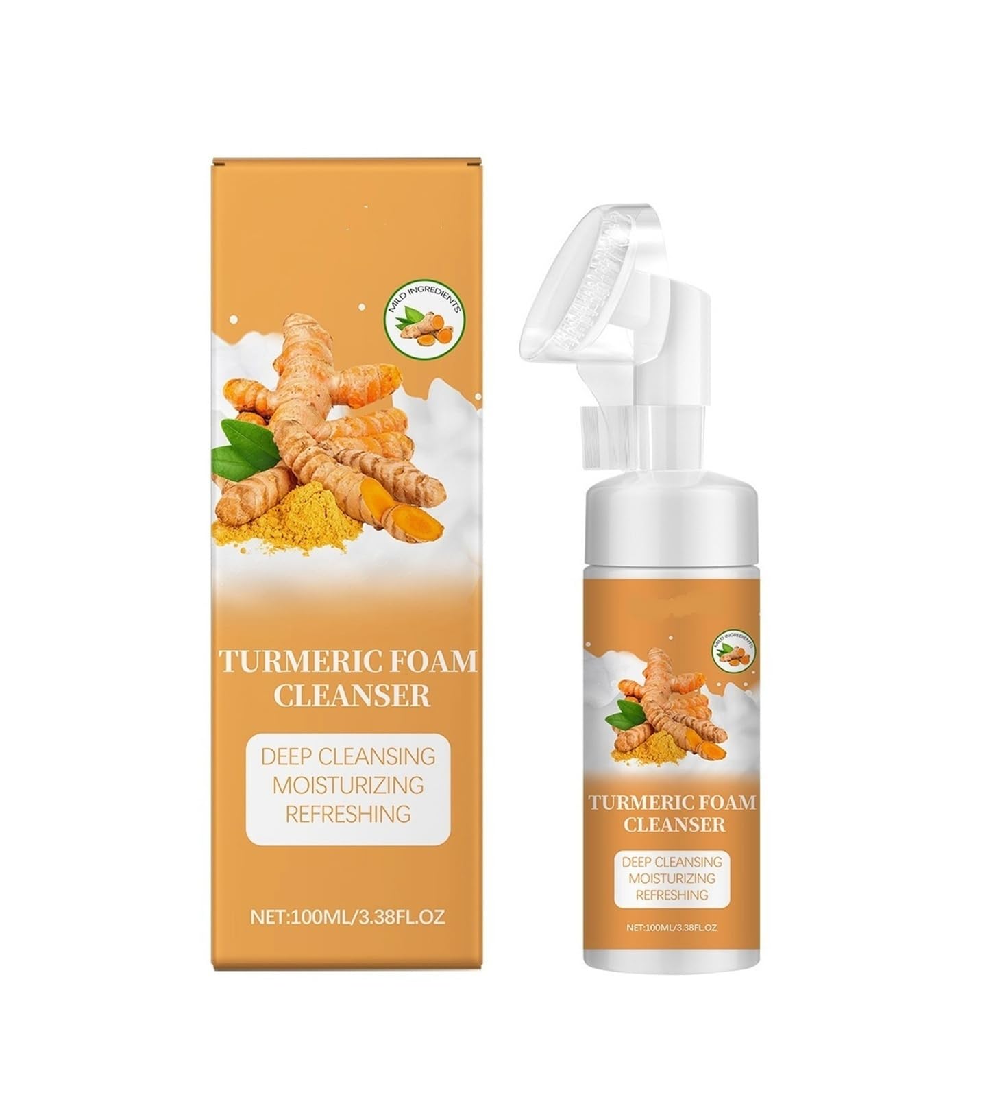 Detergente viso schiumogeno da 100 ml, rinfrescante, idratante e idratante; Controlla l'olio senza causare tenuta(3pcs)