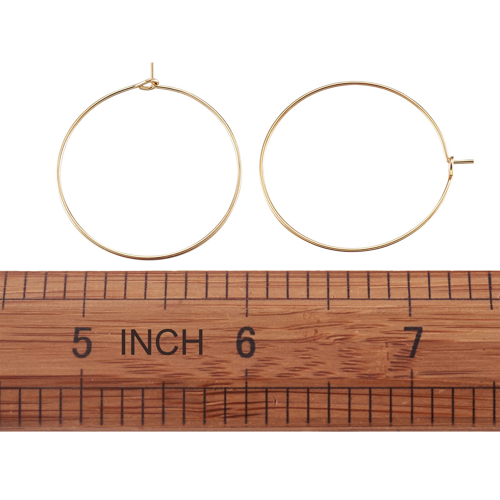 Orecchini a cerchio in acciaio, larghezza 2 mm, diametro 30 mm, gioiello da donna