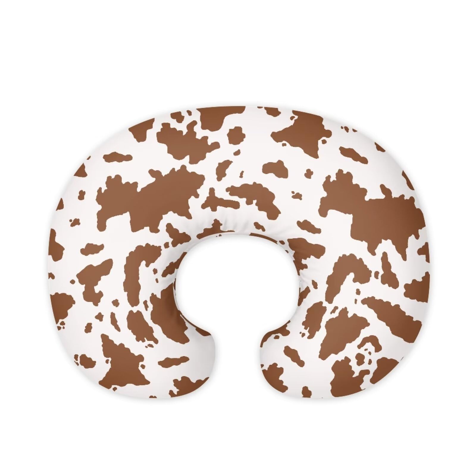 Nopersonality Cow Nursing Pillow Cover Breathable Neutral Breastfeeding Pillow Cover with Hidden Zipper Removable Pillow Cover for Infant Snug