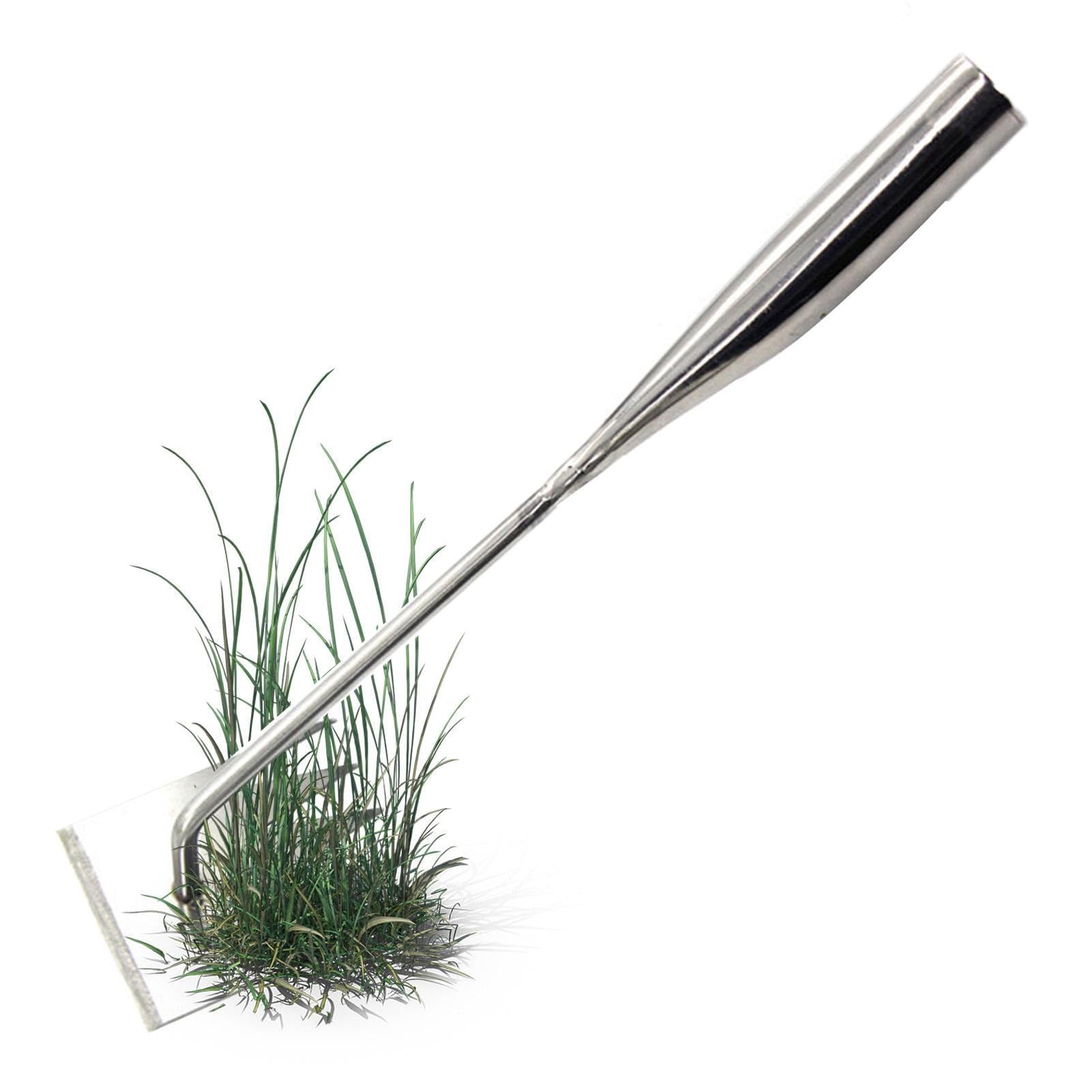 Désherbeur Manuel En Acier Inoxydable | 4 Dents Aiguisées | Manche Long 27 Cm | Outil De Jardinage Efficace | Couleur Orange
