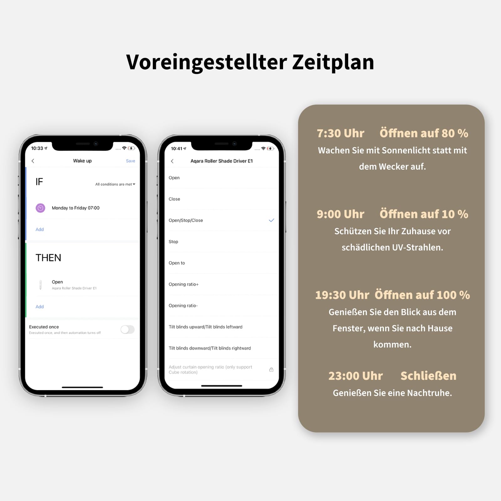 Aqara Rollladenmotor E1, Erfordert Zigbee AQARA HUB, mit Zeitplan und Sprachsteuerung, Wiederaufladbar mit Langer Batterielebensdauer, Kompatibel mit Apple-HomeKit, Alexa, Google-Assistant und IFTTT