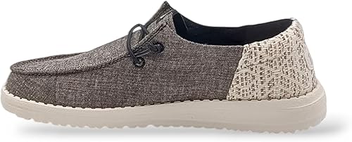 Miniatura 5 de HEYDUDE Mocasines de lona para mujer Wendy, zapatos de mujer, mocasines con cierre de deslizamiento para mujer, cómodos y ligeros