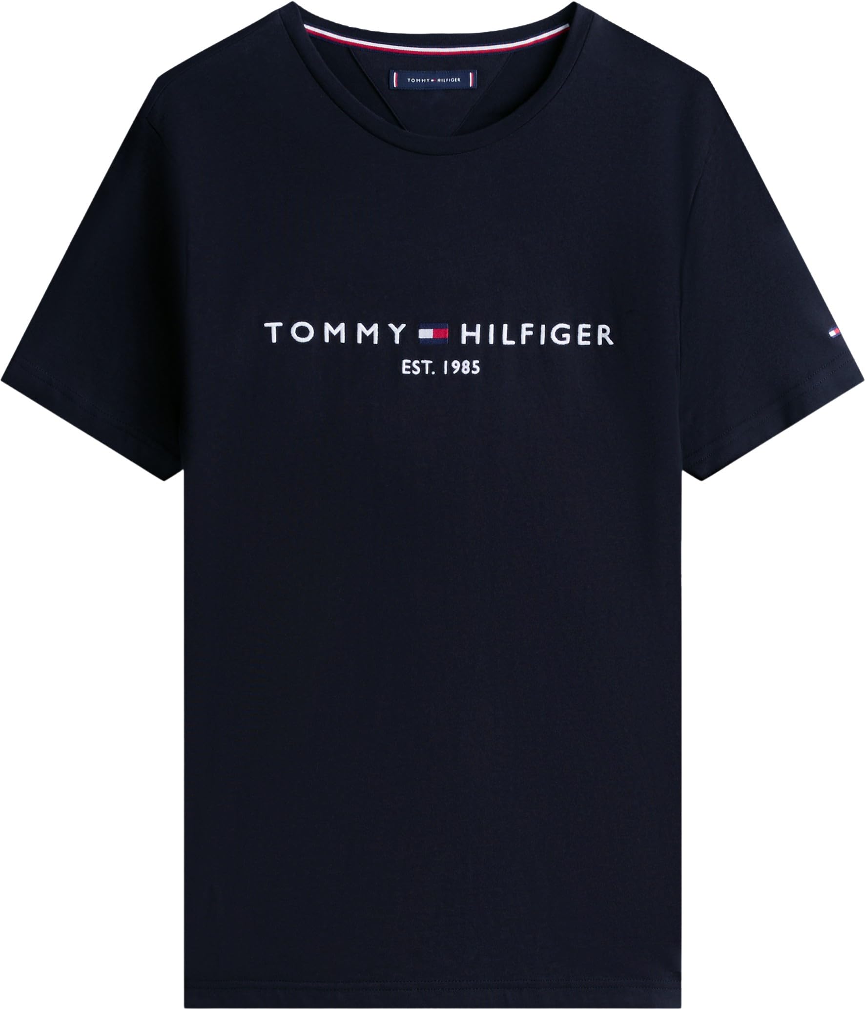 Tommy Hilfiger Tommy Logo Tee T-Shirt, Czarny, M