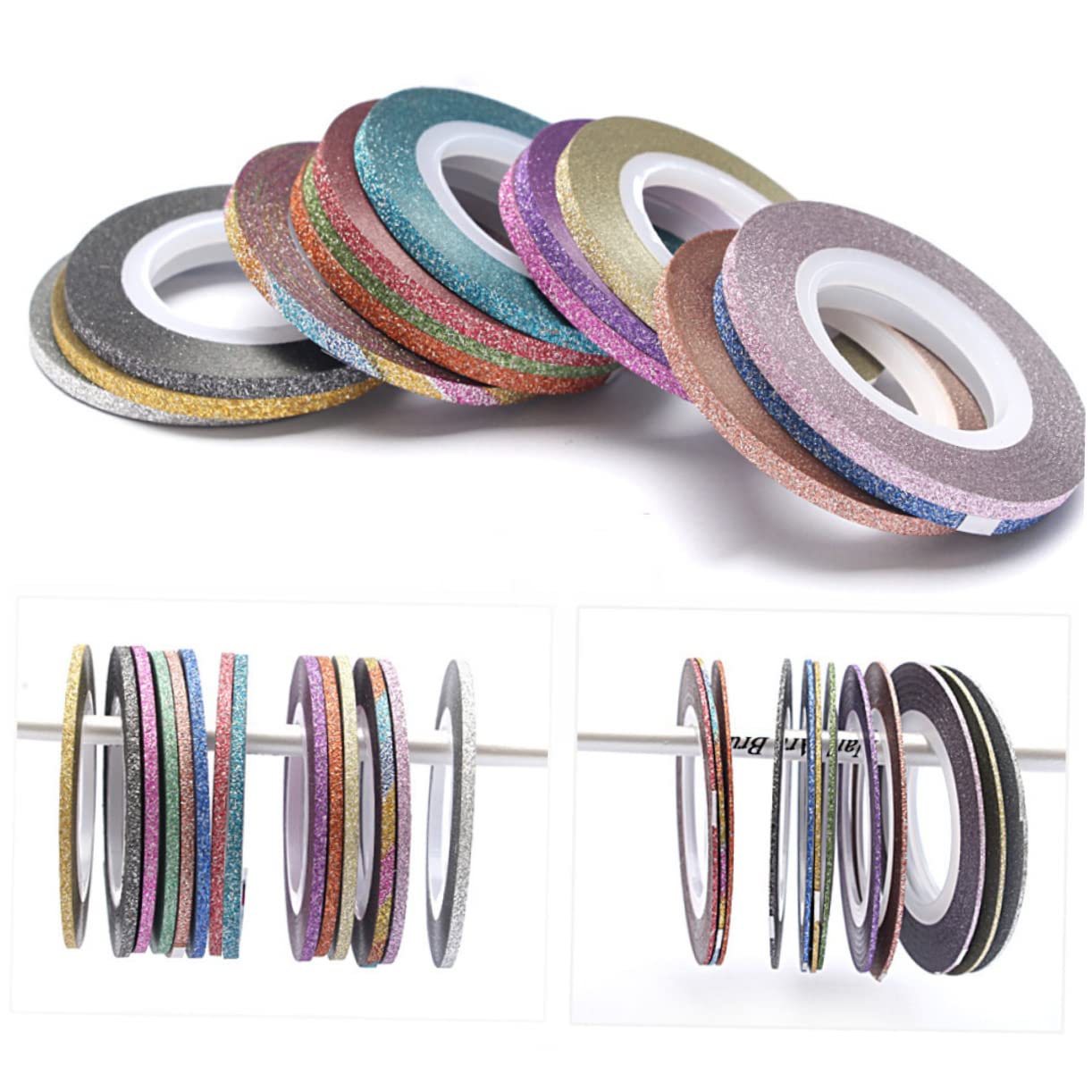 Healeved 150pezzi Adesivper Unghie Nail Art Autoadesivi Per Decorazioni Manicure Sicuri e Facili Usare