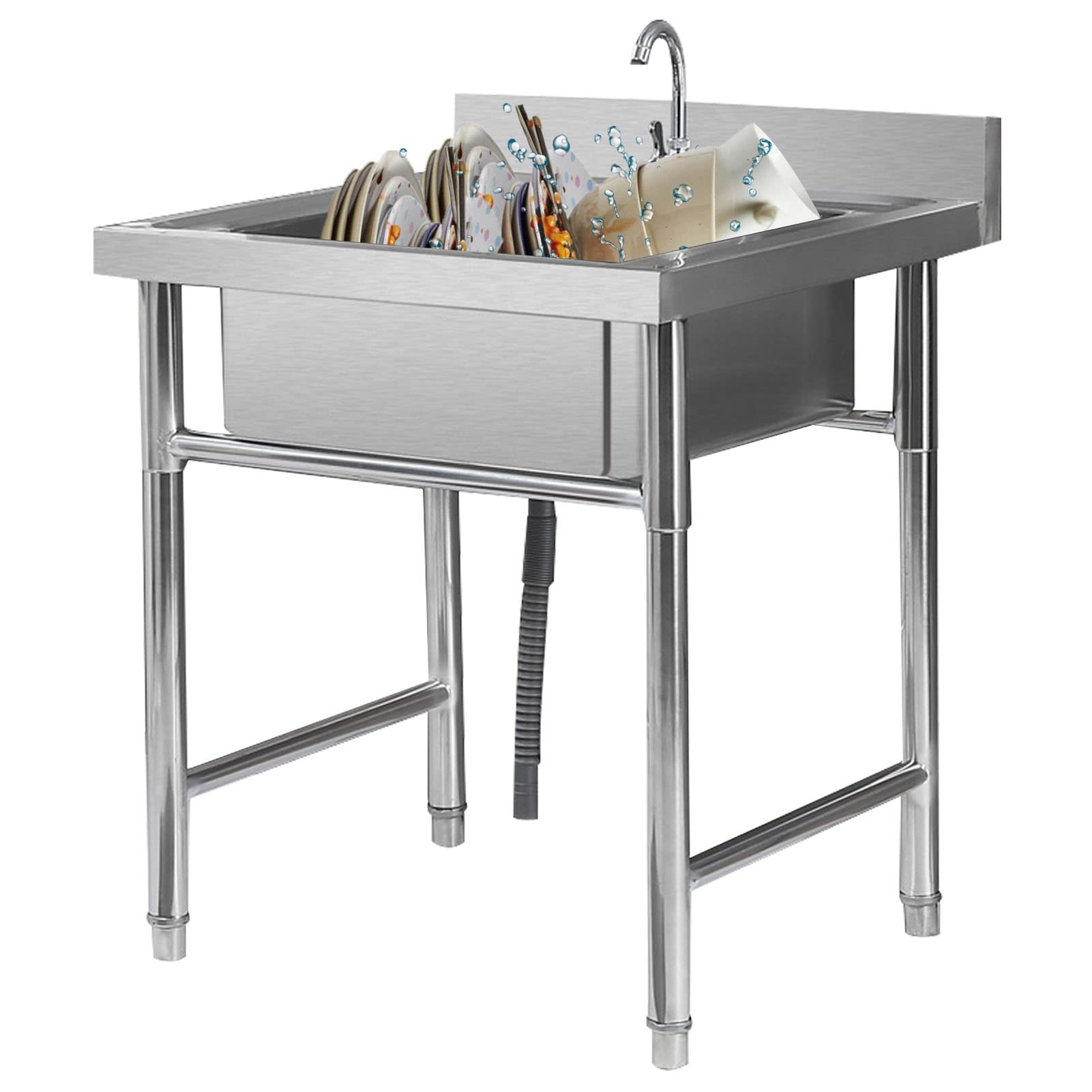 Évier utilitaire de cuisine extérieur pour nettoyer le salon de jardin