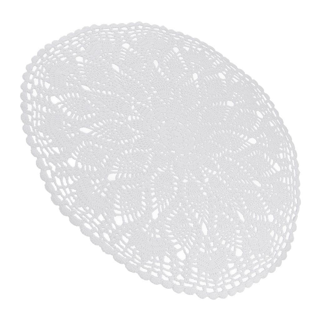 PIXZCSA Charming Crochet Lace Doilies Reusable And Washable Table Ters For Any Occasion Crochet Lace Table Placemat