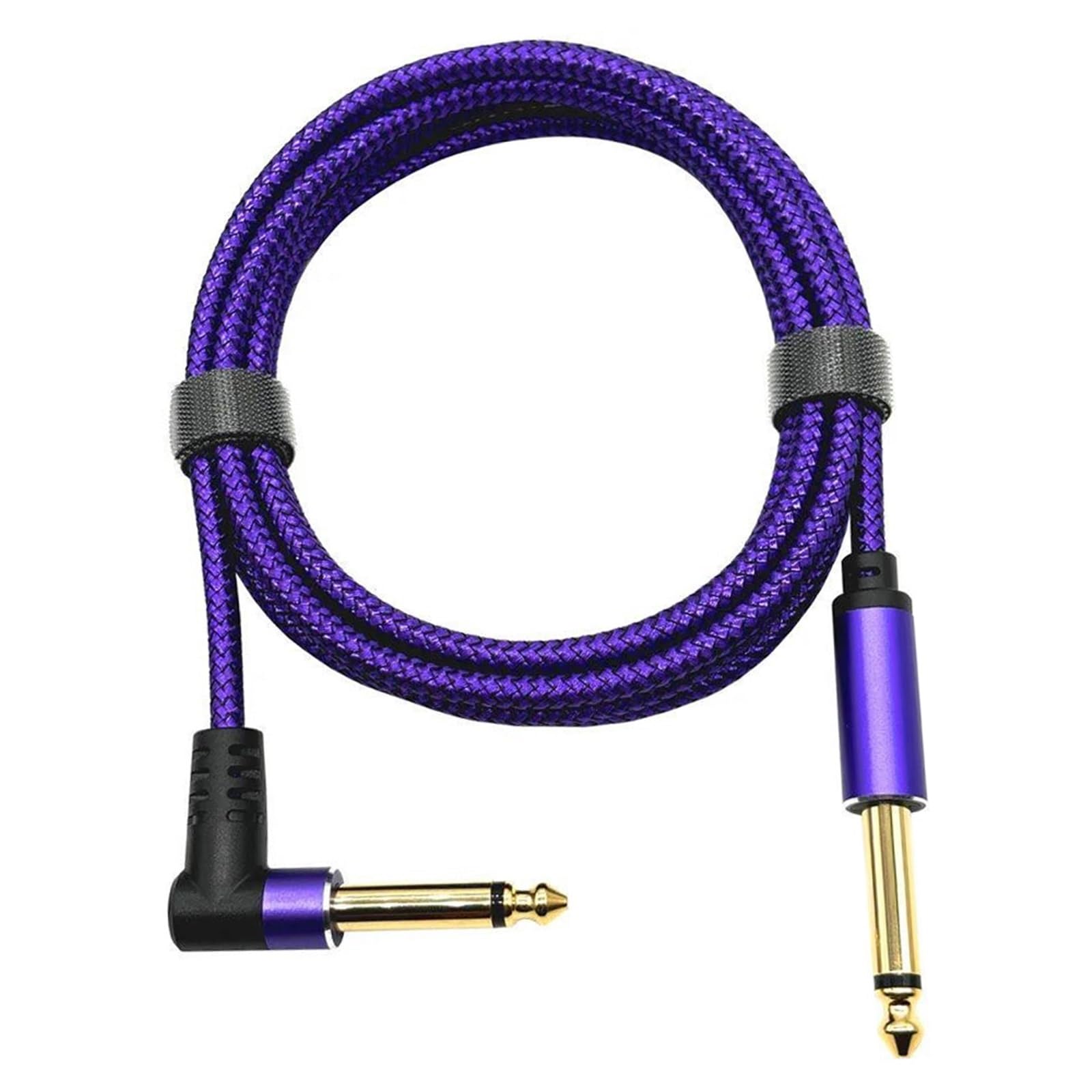 Cable de audio para guitarra sin interferencias para amplificador 6,35 mm 7