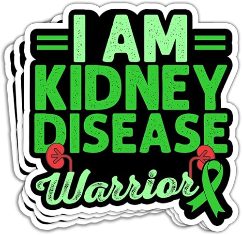 ULTRAVUTT Calcomanías de concientización de enfermedad renal de guerrero donación de órganos calcomanías de concientización de enfermedades renales