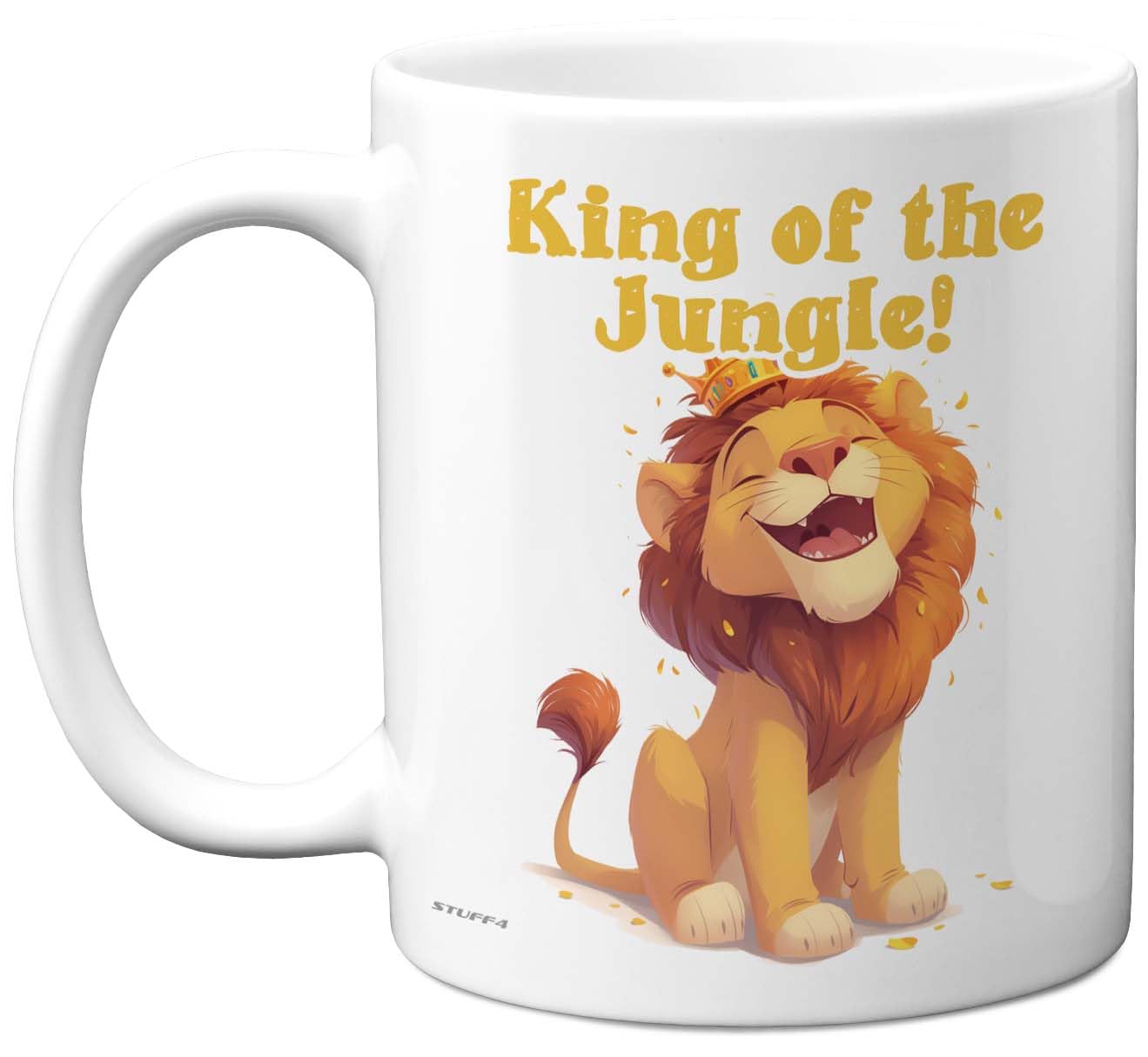 Stuff4 Lion Gifts - King of The Jungle - Happy Birthday Gifts Lion Presents, Gift Father's Day, 11oz Ceramic Dishwasher Safe Premium Mugs