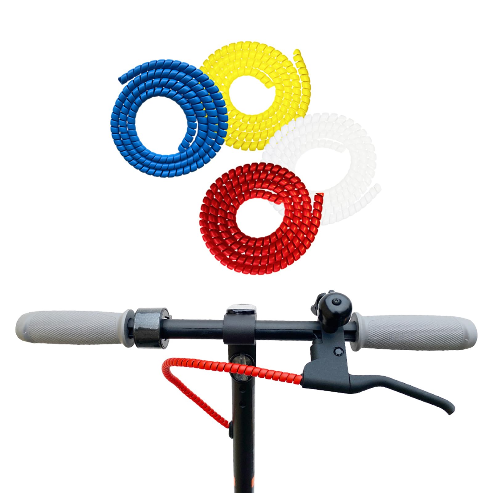 Scooter elettrico Protezione Cavo Copre Linea Freno Scooter Spirali Tubo Manicotto Per Scooter Elettrico M365