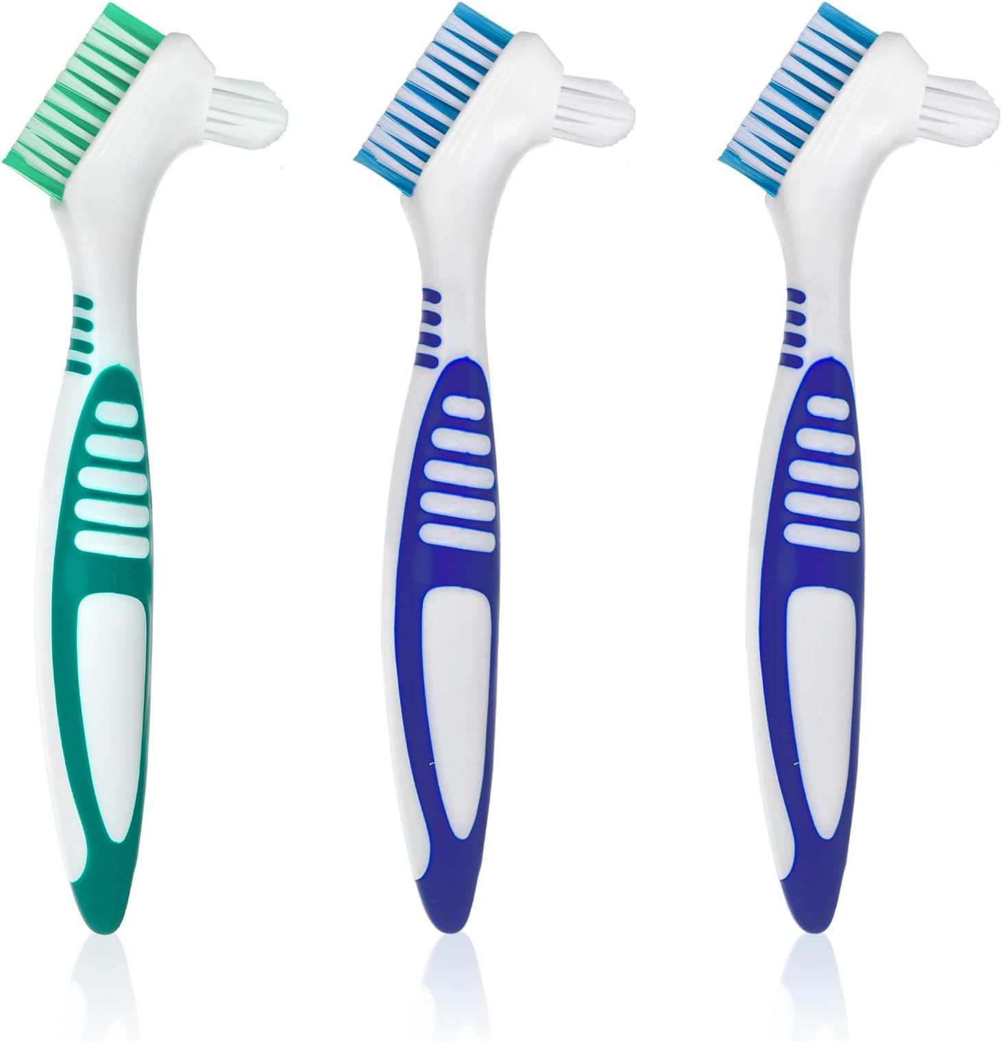 3PCS Turtle Cleaning Brush, Mini Double Sided Turtle Shell Brush, Blue and Green Turtle Shell Cleaning Brushes, Essential Turtle Accessories for Shell Maintenance and Debris Removal