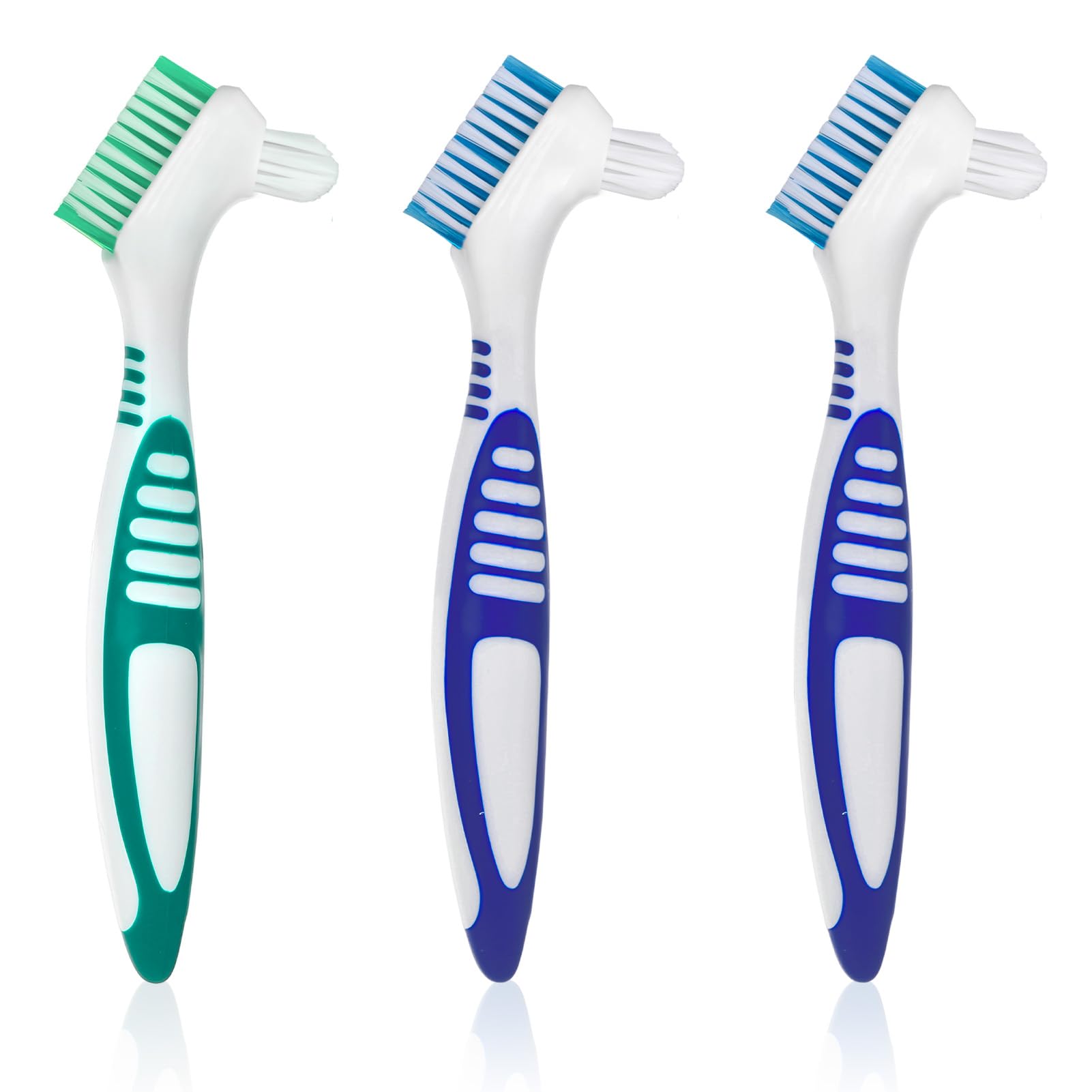 3PCS Turtle Cleaning Brush, Mini Double Sided Turtle Shell Brush, Blue and Green Turtle Shell Cleaning Brushes, Essential Turtle Accessories for Shell Maintenance and Debris Removal