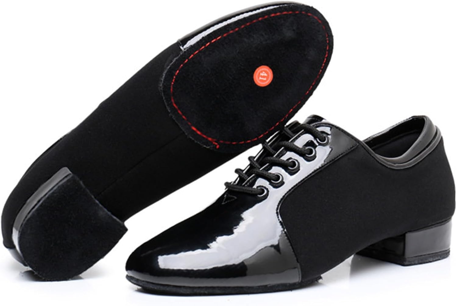 Men's leather Ballroom Dancing Shoes, Latin Salsa Shoes Lace Up 2 soles for you to choose for Jazz Rumba Ballroom Jazz Modern Tango Latin Dancing