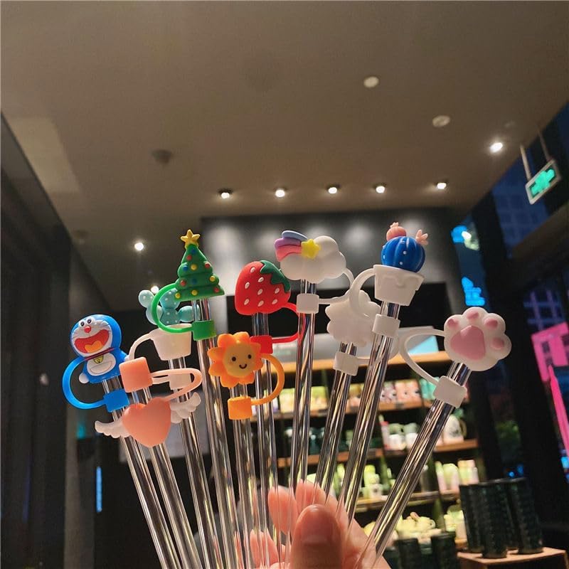 Miniatura 6 de Tapón antipolvo con popote para vaso Stanley de 30 y 40 onzas con asa. Tapa estereoscópica 3D. Adecuado para muchas ocasiones. (oso)