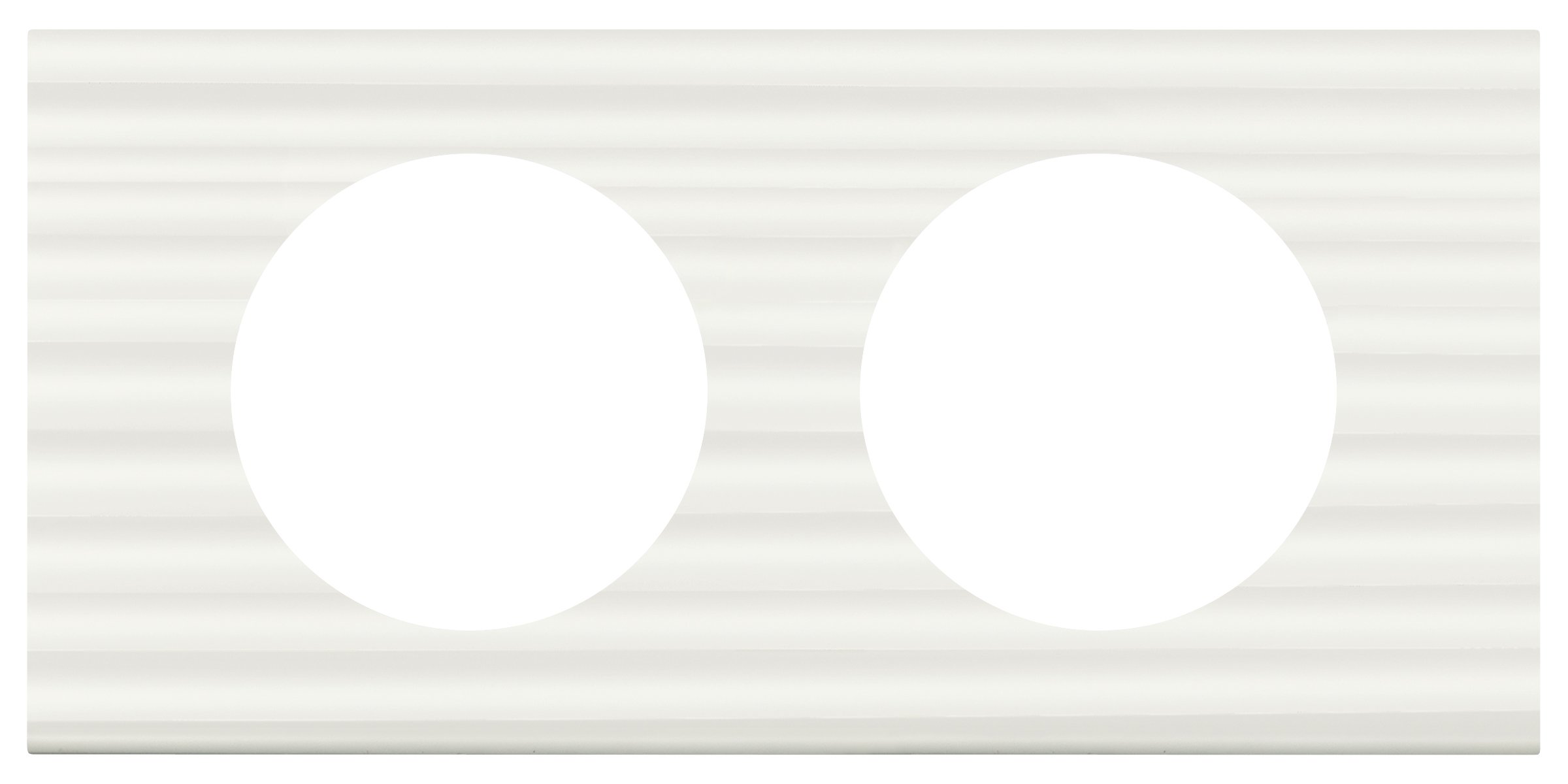 Legrand 069013 plaque céliane matière corian cannelé - 3 postes