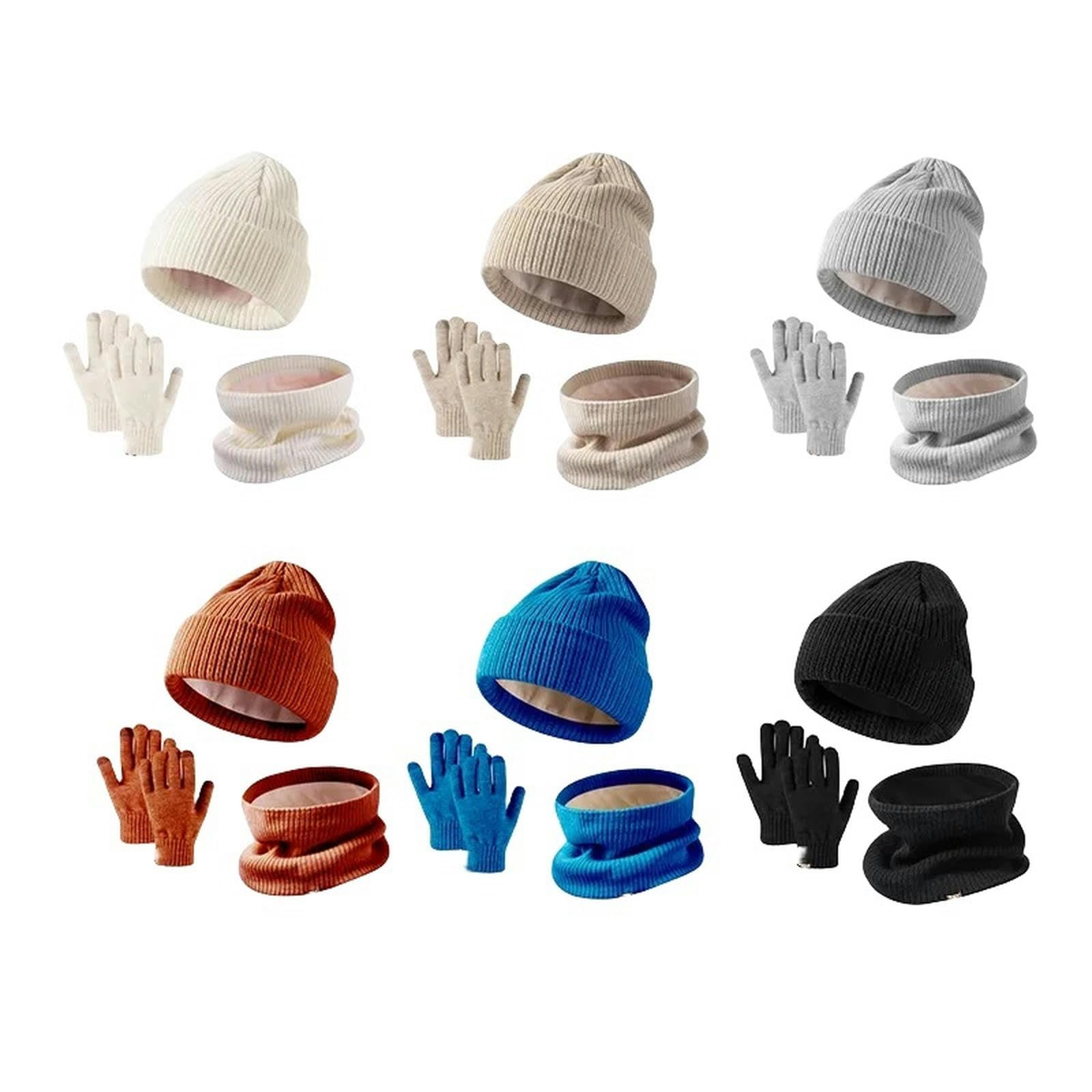 Set Invernale 3 Pezzi Per Bambino – Cappello Dinosauro, Sciarpa E Guanti, In Maglia Morbida, Beige, Adatto Da 2 A 8 Anni, Regalo Caldo E Carino