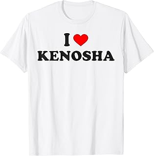 I Heart Kenosha, I Love Kenosha Wisconsin T-Shirt