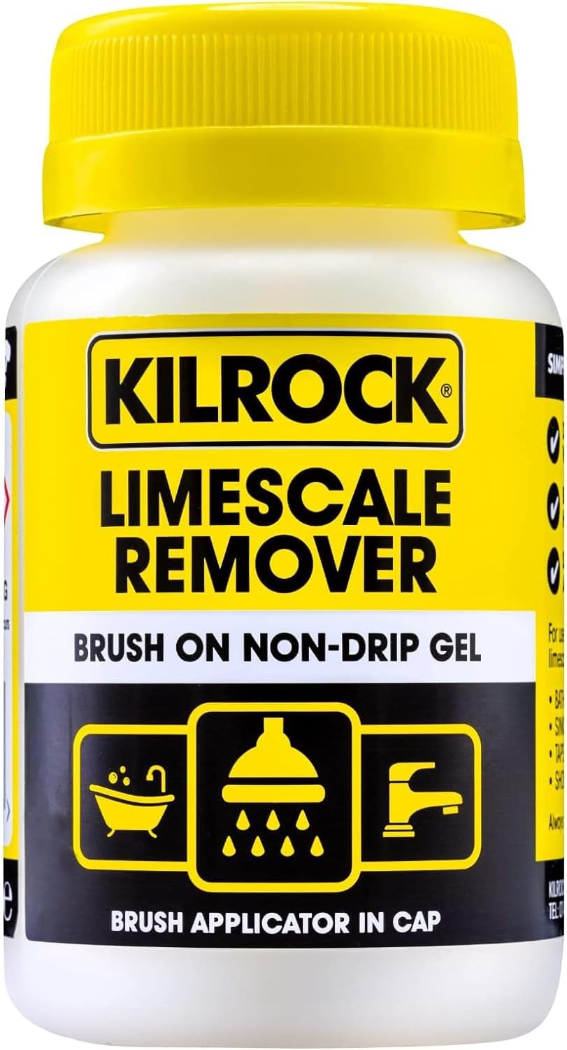 AMK® Kilrock Descaler Gel NonDrip Limescale Remover Bath Taps Shower Bathroom 160ml Brush On
