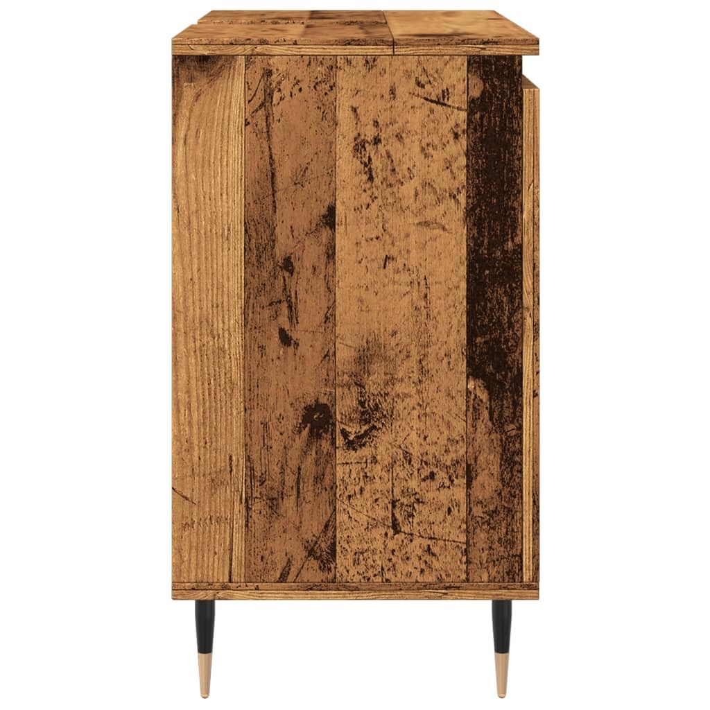 ShGaxin Szafka łazienkowa Drewno inżynieryjne w wieku 58x33x60 cm, meble łazienkowe, meble szafowe, pomocnicza szafka łazienkowa, mała szafka857214