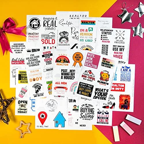 100 Real Estate Stickers - Agent & Realtor Stickers for Laptop & Water Bottles, Gifts for Real Estate Agents — view 4