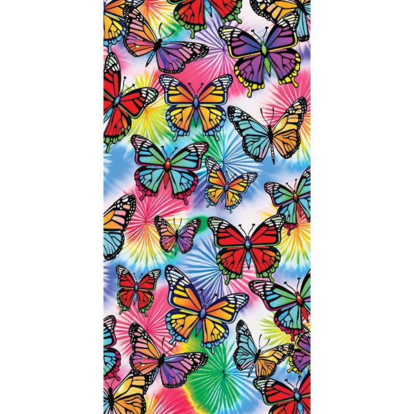 Rockin Butterfly Beach Towel Oversized 30×60 Cotton – Quick Dry, Absorbent Travel Pool & Cruise Towel for Women & Girls – Vibrant Colorful Butterflies