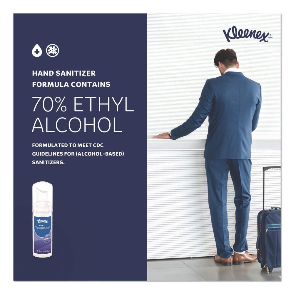 Kleenex Moisturizing Foam Hand Sanitizer- 1.5-oz. / 24 per Case