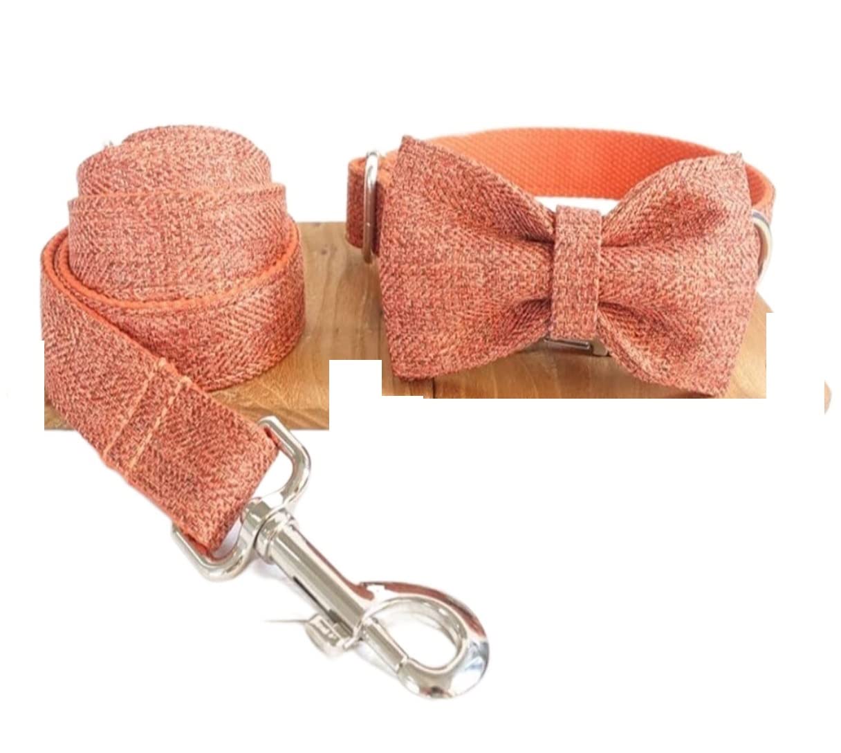 Correa Perro Correr Traje Pajarita Collar De Perro Grabado Personalizado Collares Nylon para Niña Niño Perros Correa Ajustable Antideslizantes Reforzada(31-41cm)