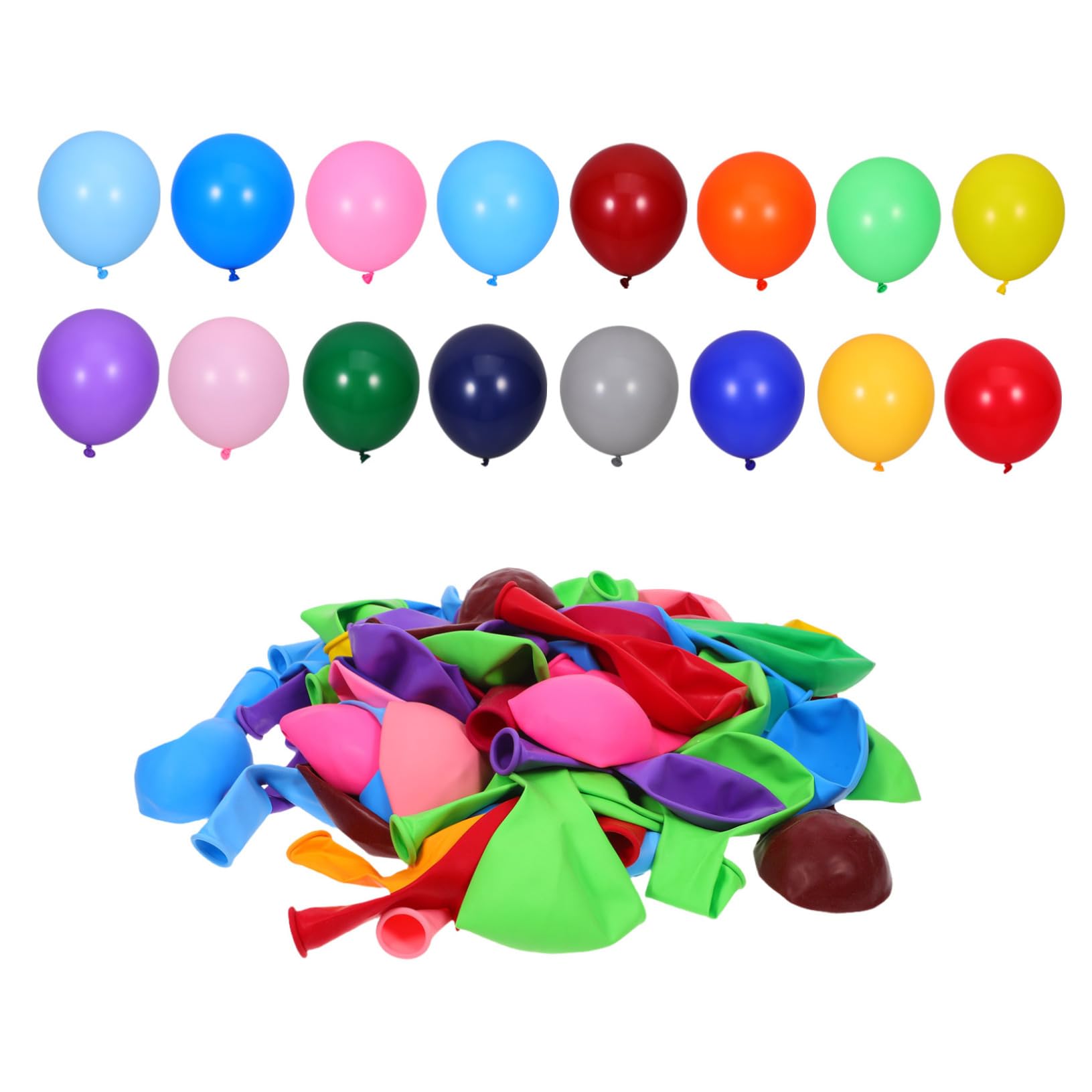 Globos de Látex para Fiestas 200 Piezas Multicolor para Eventos