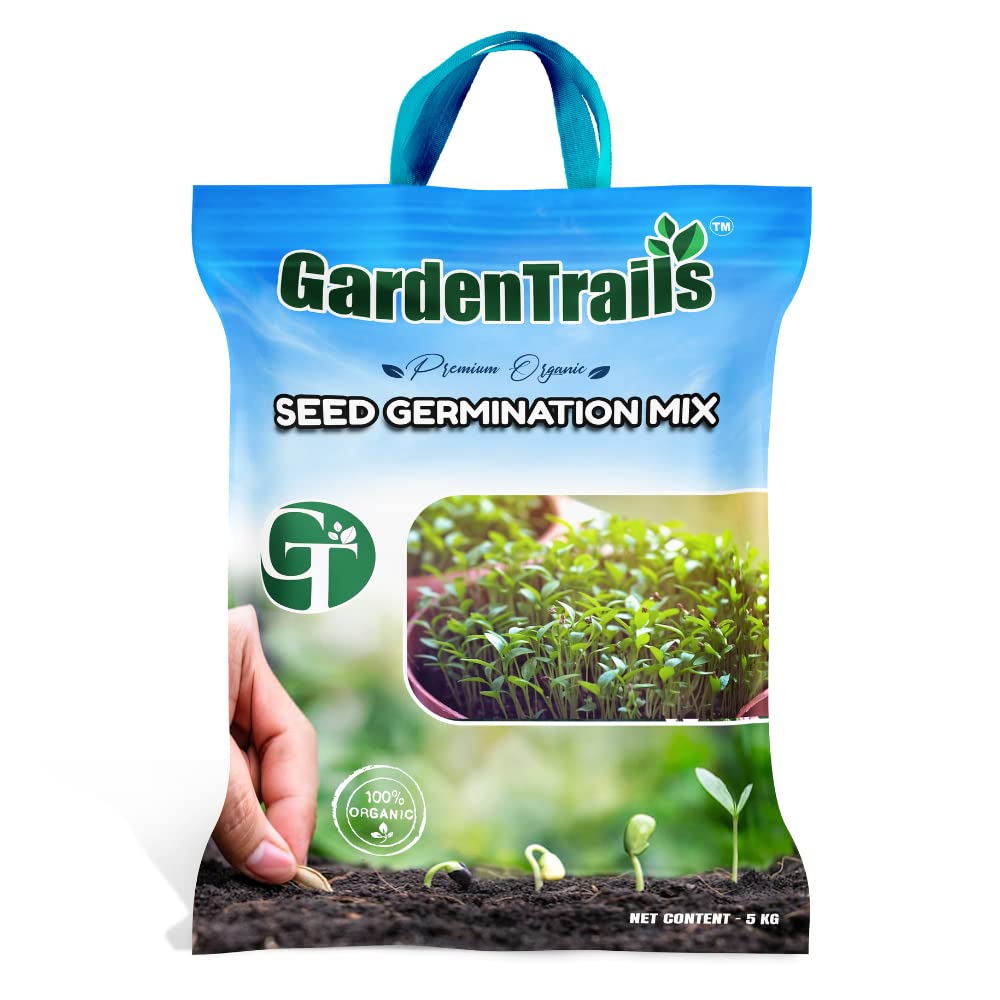 GardenTrails Premium Organic Seed Germination Mix - 5 Kg (Pack of 1) | Seed Germination Potting Mix for Better Seed Growth | Enriched with Essential Nutrients to Boost Seeds Germination (B0BQCPDMQM) Amazon Price History, Amazon Price Tracker