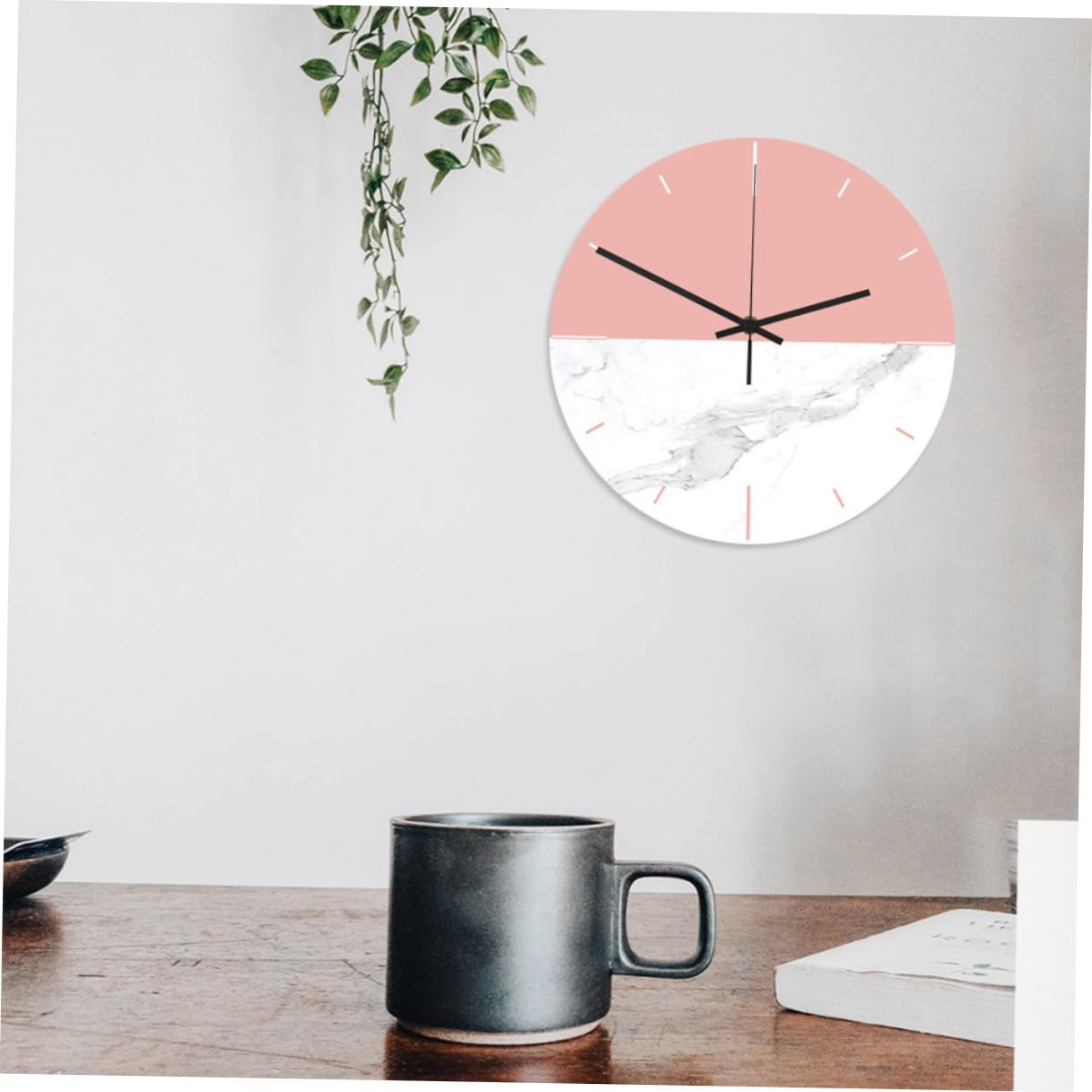 Abaodam Orologio da Parete Creativo Effetto Marmo Cc064 in Acrilico | Quadrante Uv, Movimento Silenzioso, Manutenzione Semplice, Lettura Chiara, per Camera e Cucina