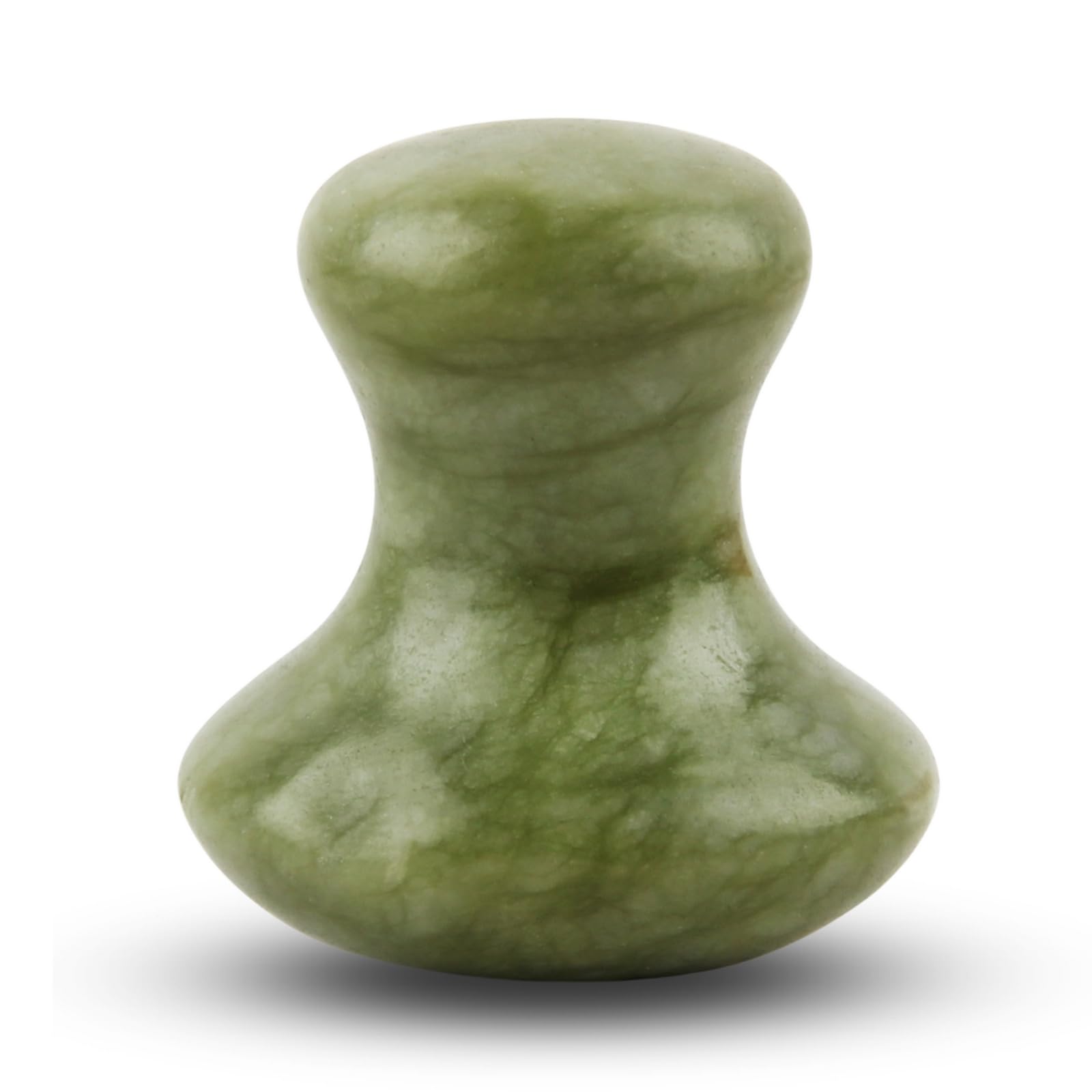 Sun & Sia - Face Massage Stone Jade Black, Gua Sha Mushroom Made of Natural Stone, Anti-Ageing Massager Made of Jade, Reduces Fine Lines, Stimulates Blood Circulation, for Healthy, Radiant Skin