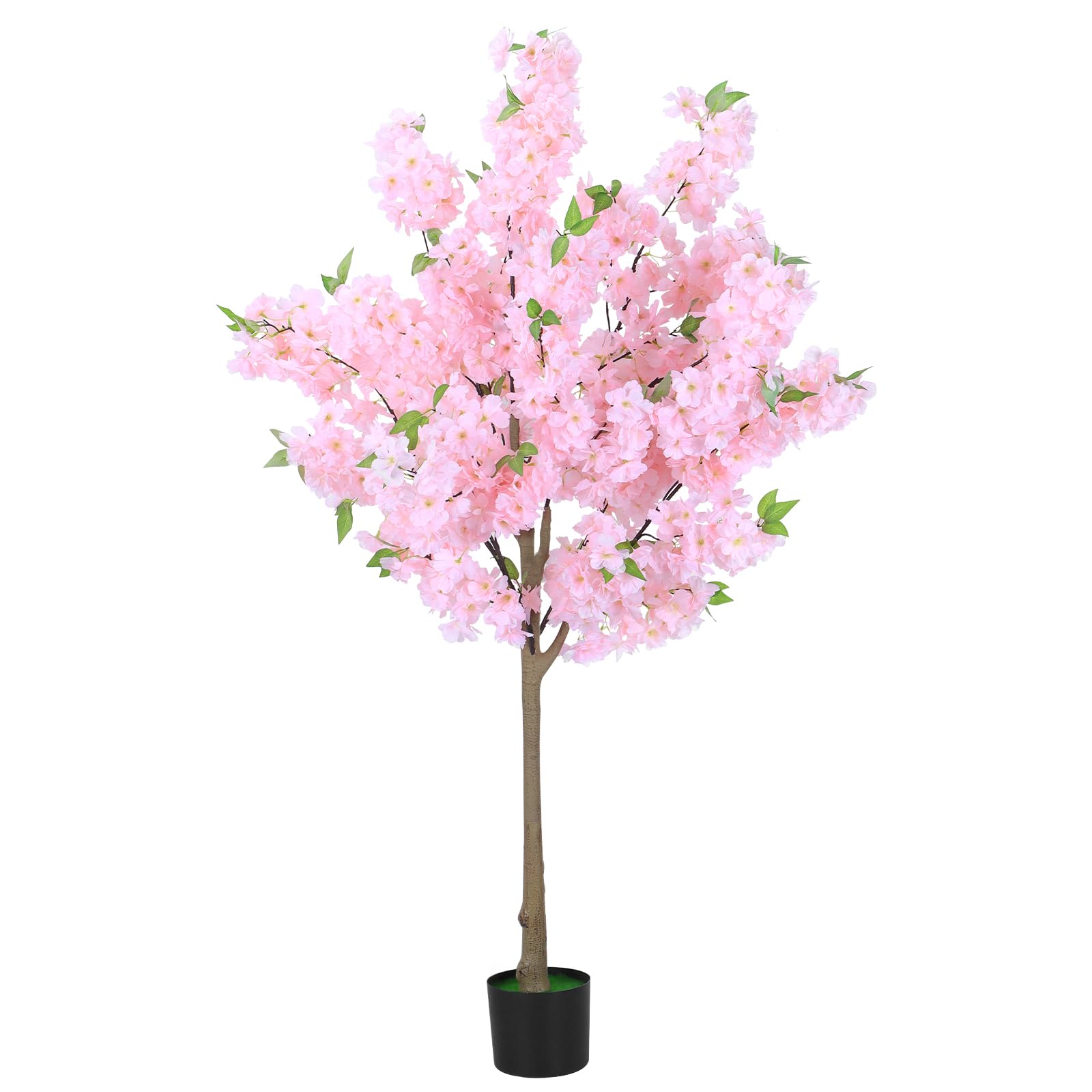 Arbre de Cerisier Artificiel avec Pot, Plante Cerisier Japonais Artificiel pour Bureau, Maison, Mariage, Hôtel .Fleur de Cerisier Interieur 150cm