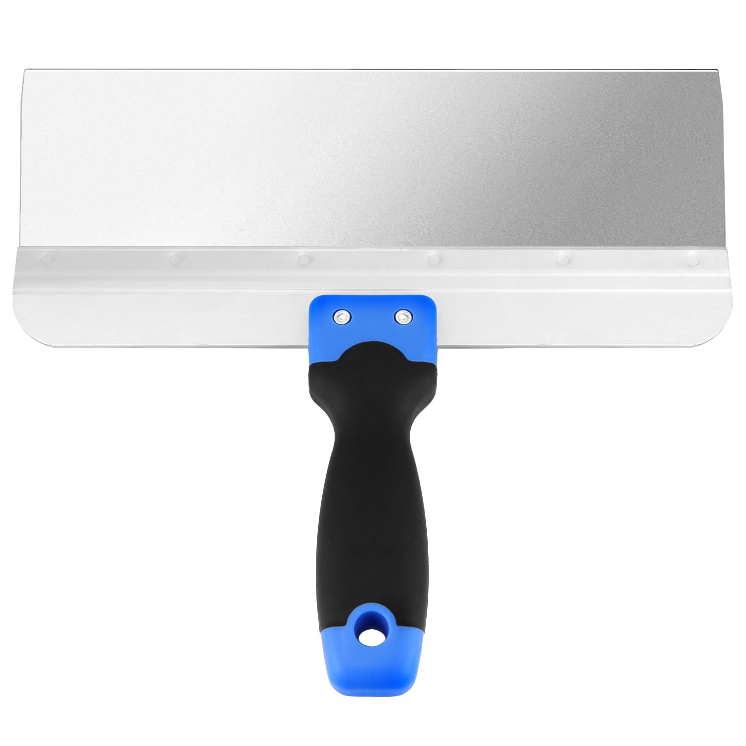 QWORK® 300 mm Espátula de acero inoxidable con mango de plástico, espátula de pintor, espátula de superficie