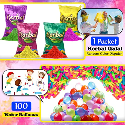 Image of Zest 4 Toyz Holi Pichkari Water Gun for Kids Back Holding Water Tank 2.1 LTR. Holi Water Gun with 1 Pkt Holi Color and 100 Balloons for Holi Celebration - Boys and Girls (Diamond Tank)