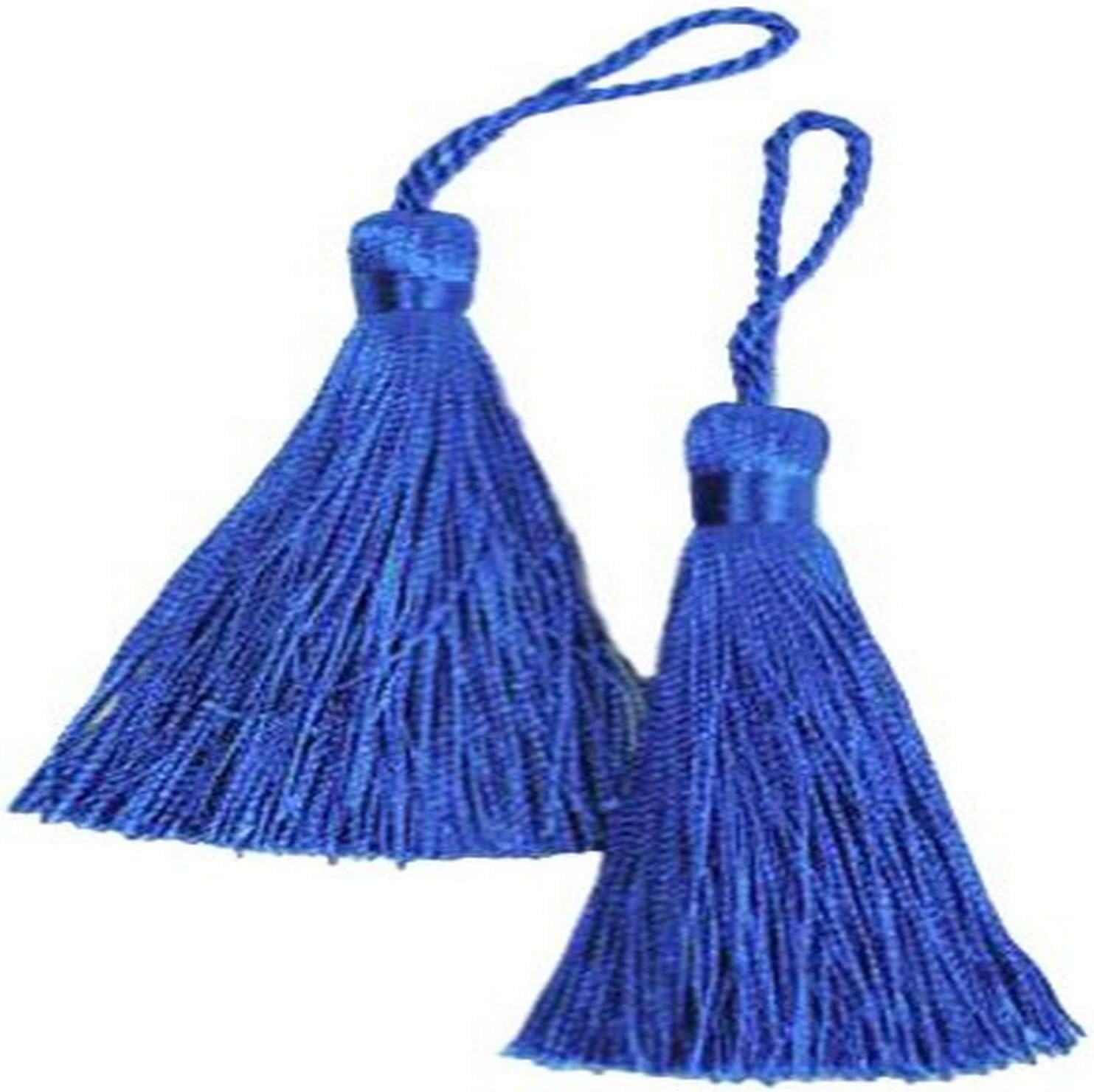Expo International 3 1/2" Fiber Key Tassel Pack of 2 | Royal Blue