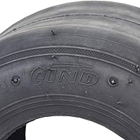 Vista 5 de Neumático Slick sin cámara 10x4.50-5 para triciclos de deriva y karts (Qind)